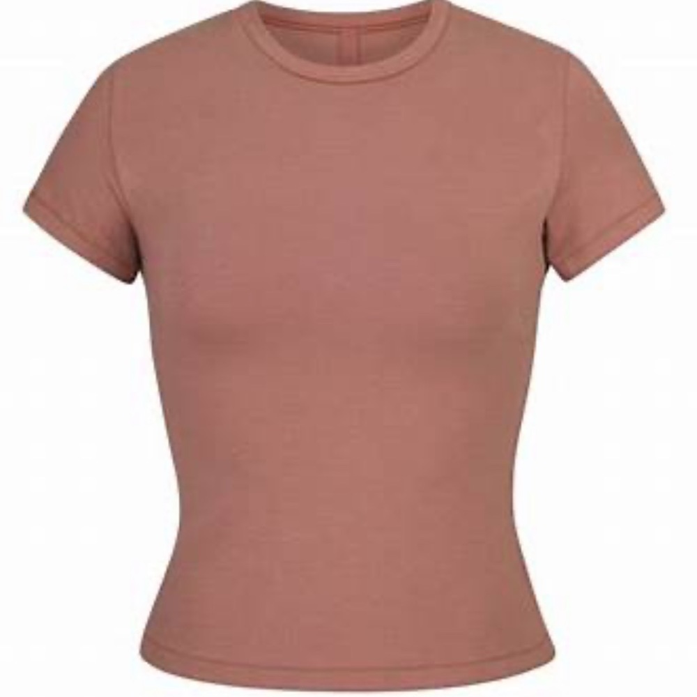 Skims cotton t-shirt (rose clay)